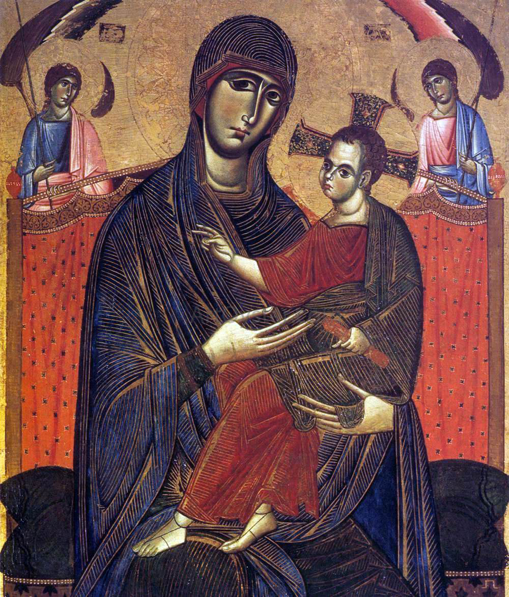 Unknown (4) Masters Madonna del Popolo (detail) - Canvas Print