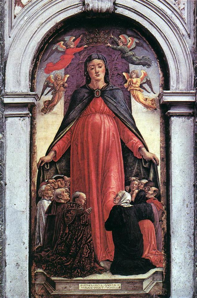 Bartolomeo Vivarini Madonna della Misericordia - Canvas Print
