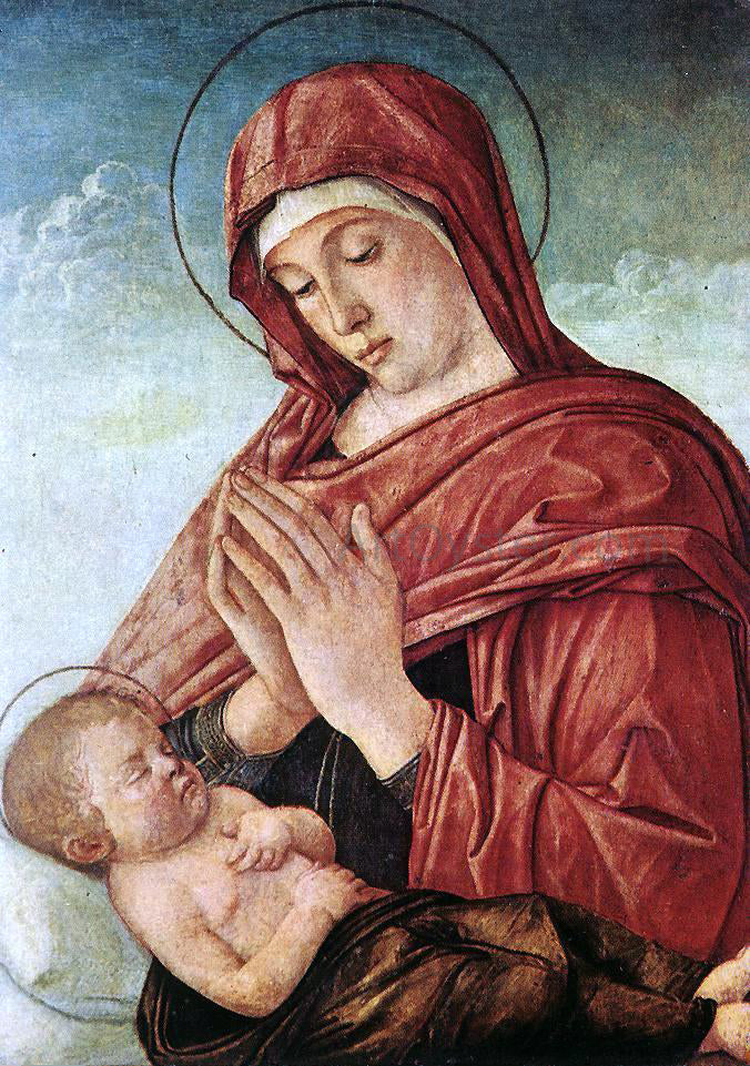 Giovanni Bellini Madonna in Adoration of the Sleeping Child - Canvas Print
