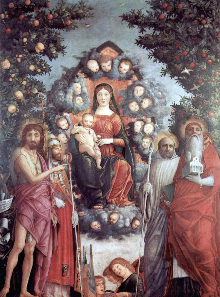 Andrea Mantegna Madonna mit Heiligen - Canvas Print
