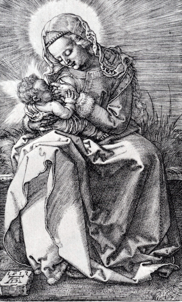 Albrecht Durer Madonna Nursing - Canvas Print