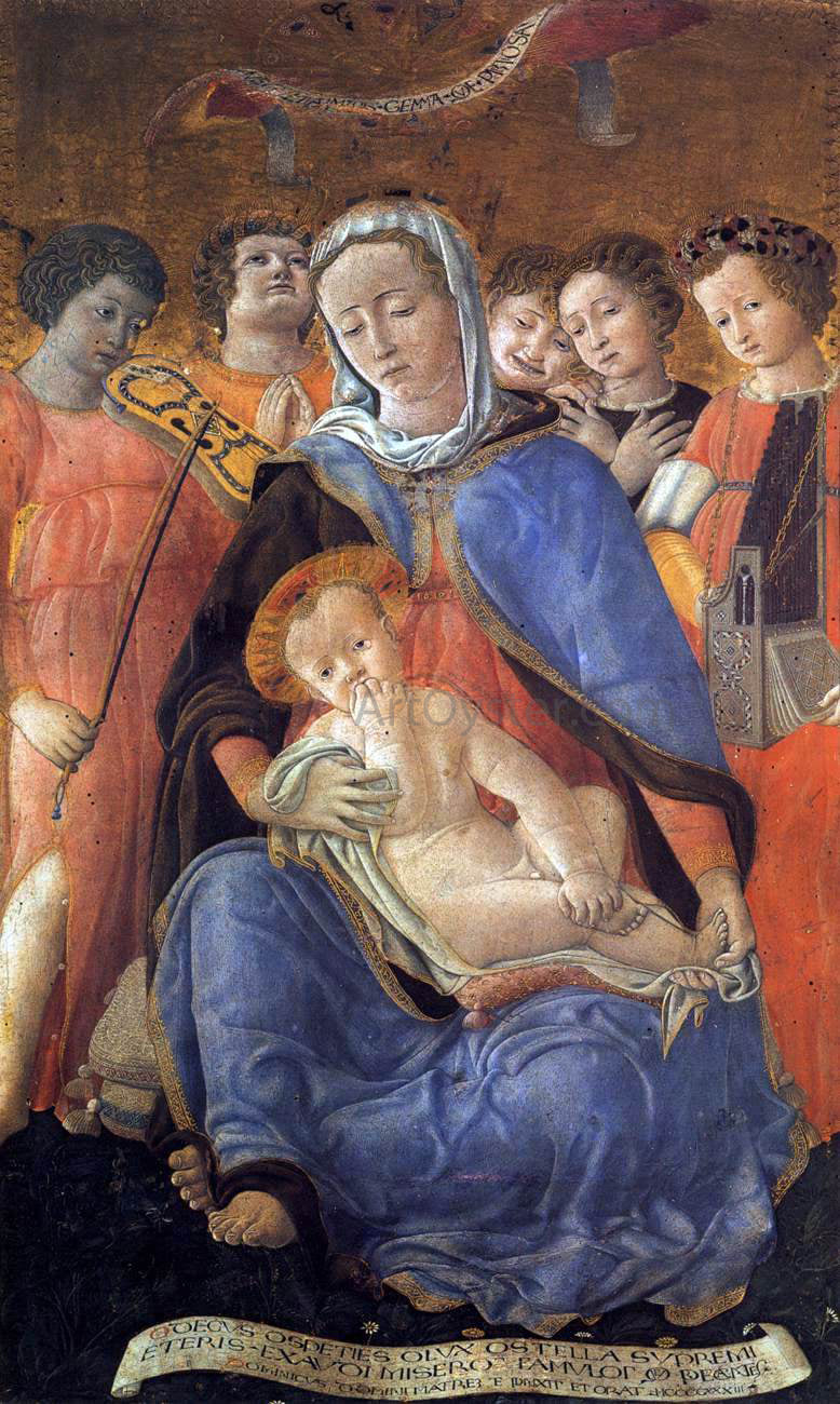 Domenico Di Bartolo Madonna of Humility - Canvas Print
