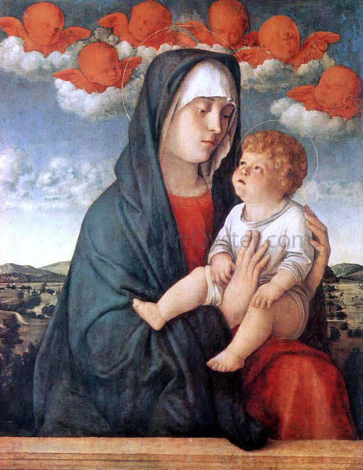Giovanni Bellini Madonna of Red Angels - Canvas Print