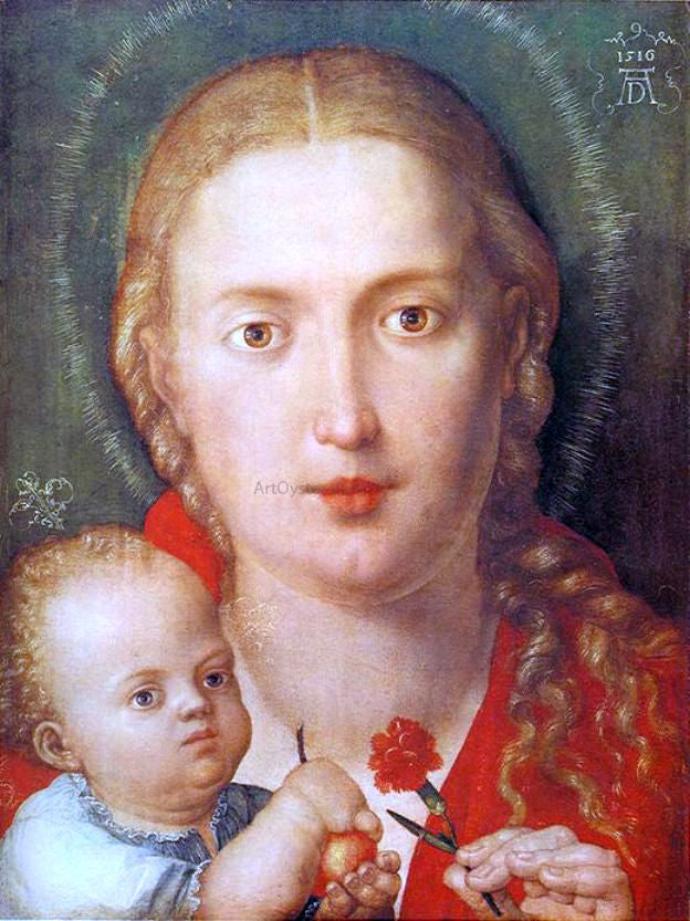 Albrecht Durer Madonna with a Carnation - Canvas Print