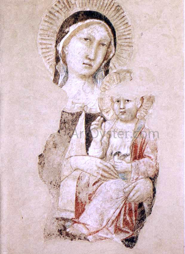 Agnolo Gaddi Madonna with Child (fragment) - Canvas Print