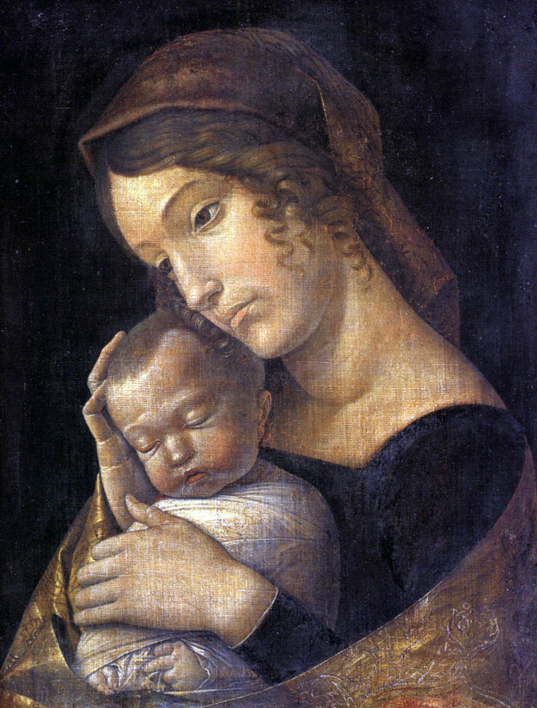 Andrea Mantegna Madonna with Sleeping Child - Canvas Print