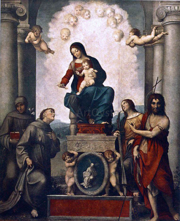 Correggio Madonna with St. Francis - Canvas Print