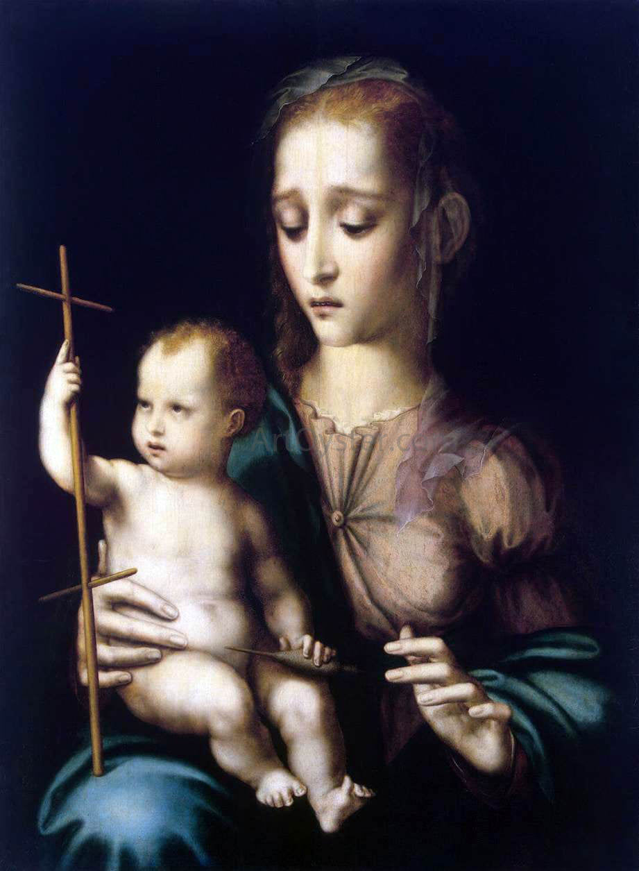 Luis De Morales Madonna with the Child - Canvas Print