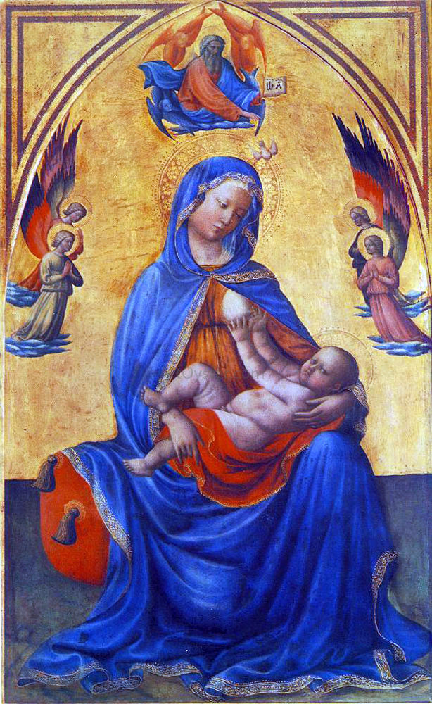 Tommaso Masolino Madonna with the Child - Canvas Print