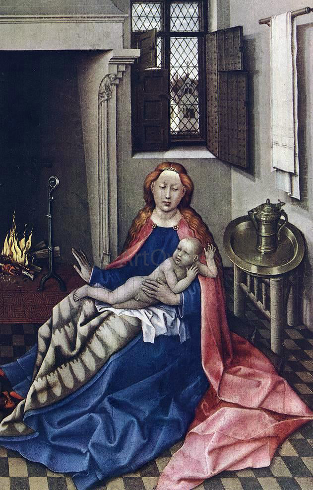 Robert Campin Madonna with the Child (altarpiece) - Canvas Print