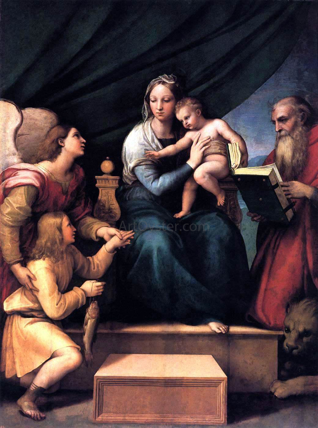 Raphael Madonna with the Fish - Canvas Print