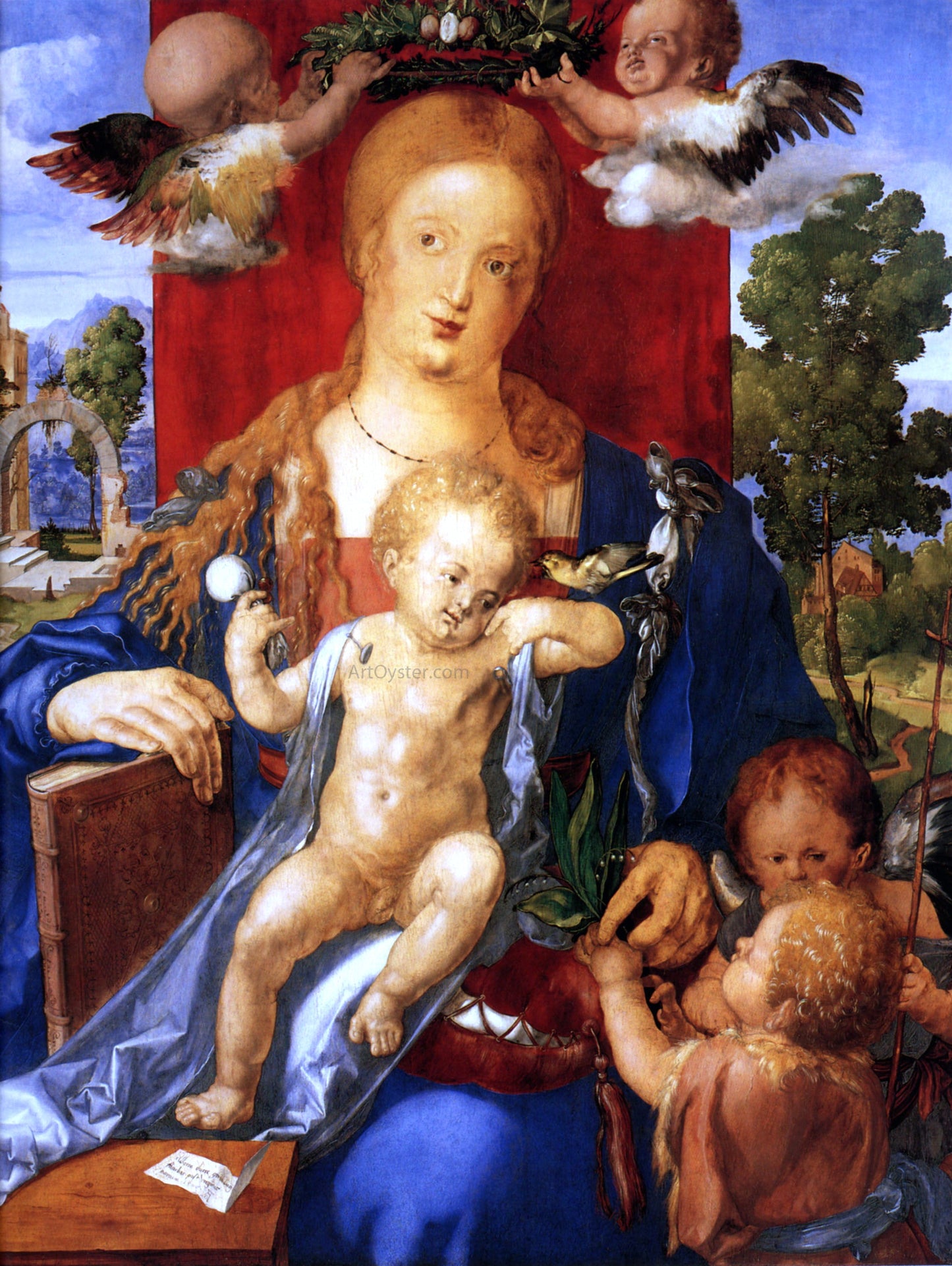 Albrecht Durer Madonna with the Siskin - Canvas Print