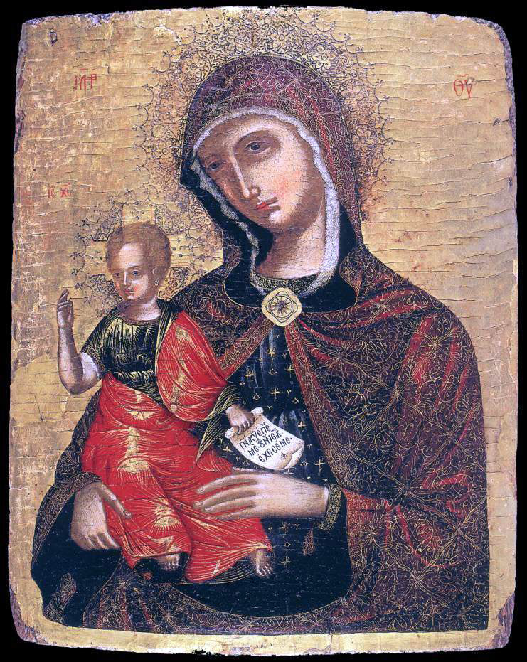 Nikolaos Tsafouris Madre della Consolazione - Canvas Print
