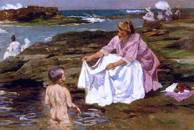 Julio Vila Prades Madre y Nino - Canvas Print