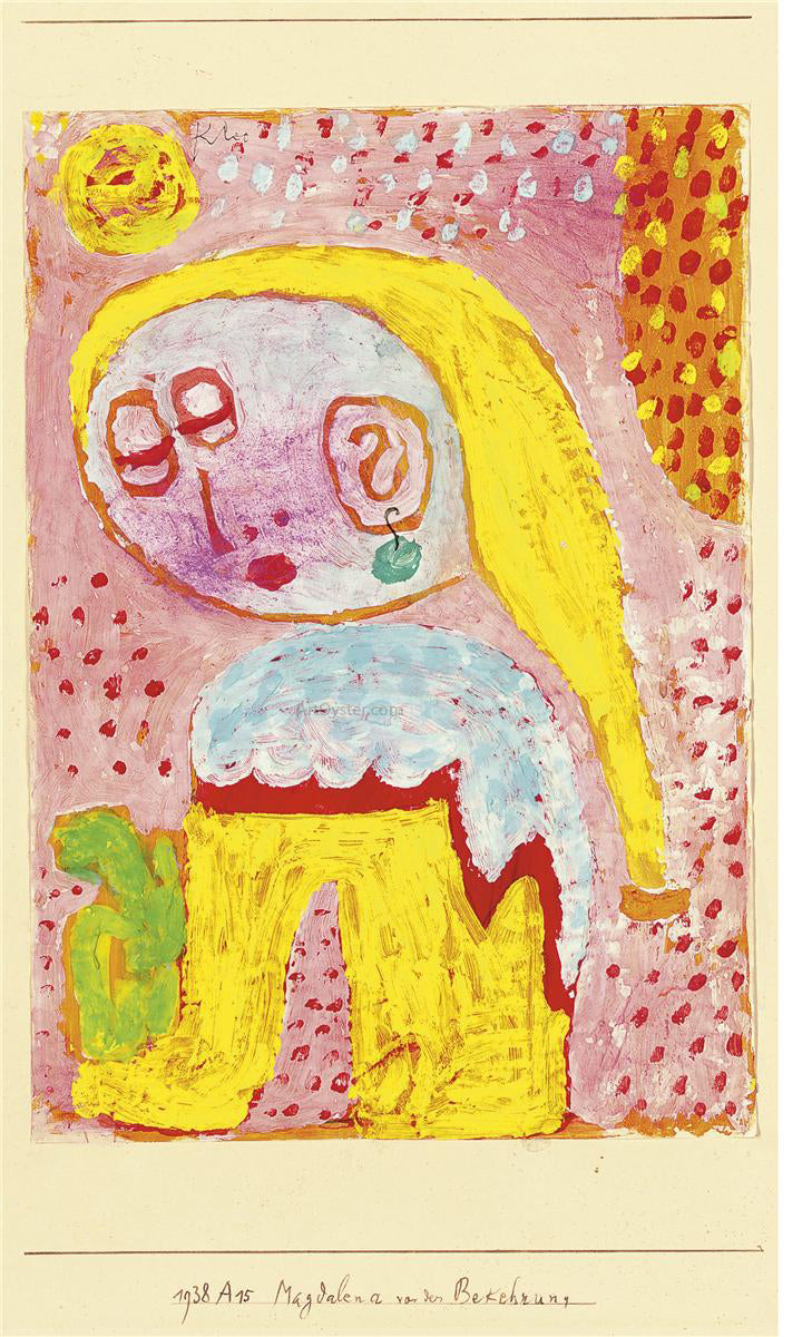 Paul Klee Magdalena Before the Conversion - Canvas Print