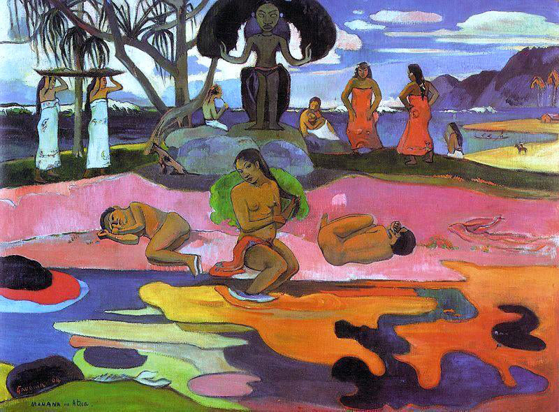 Paul Gauguin Mahana no Atua (also known as Day of the Gods) - Canvas Print