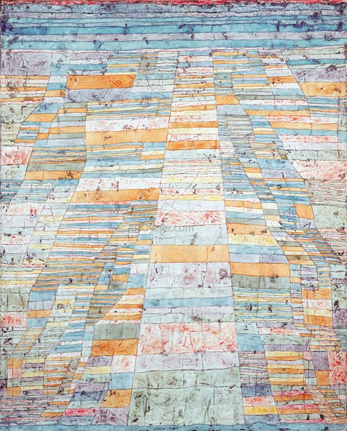 Paul Klee Main Path and Byways - Canvas Print