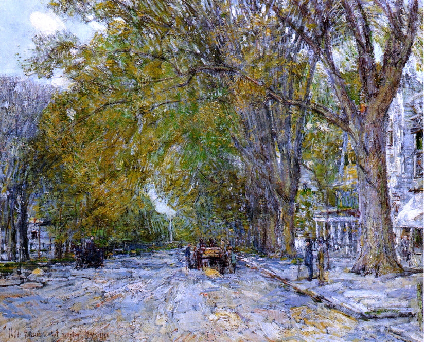 Frederick Childe Hassam Main Street, East Hampton - Canvas Print