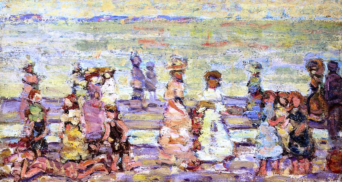 Maurice Prendergast Maine Beach - Canvas Print