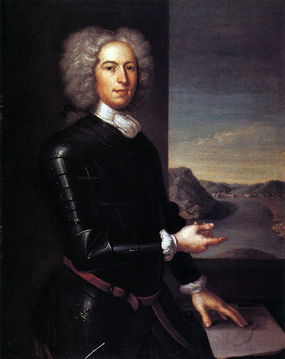 John Smibert Major Jean Paul Mascarene - Canvas Print