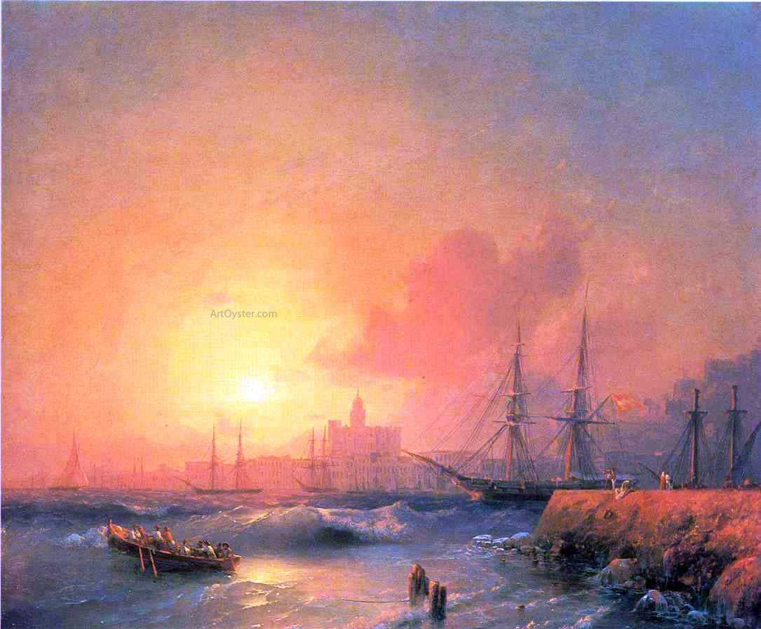 Ivan Constantinovich Aivazovsky Malaga - Canvas Print