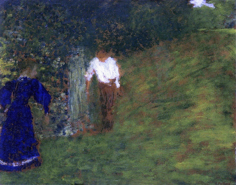 Edouard Vuillard Man and Woman Beneath a Tree - Canvas Print