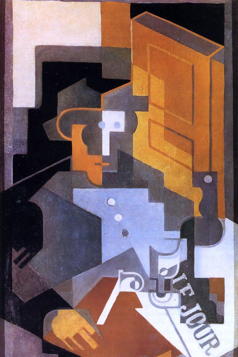 Juan Gris Man from Touraine - Canvas Print