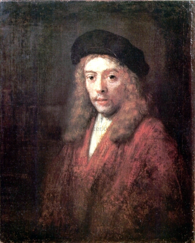 Rembrandt Van Rijn Man Wearing a Beret - Canvas Print