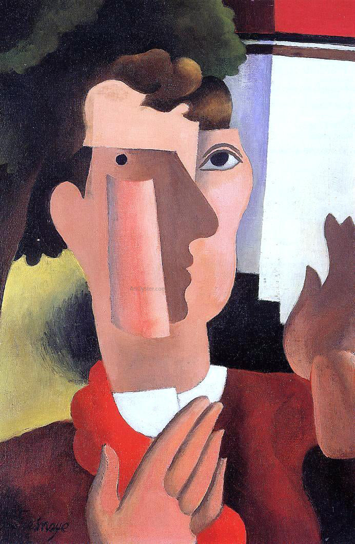 Roger De la Fresnaye Man with a Red Kerchief - Canvas Print