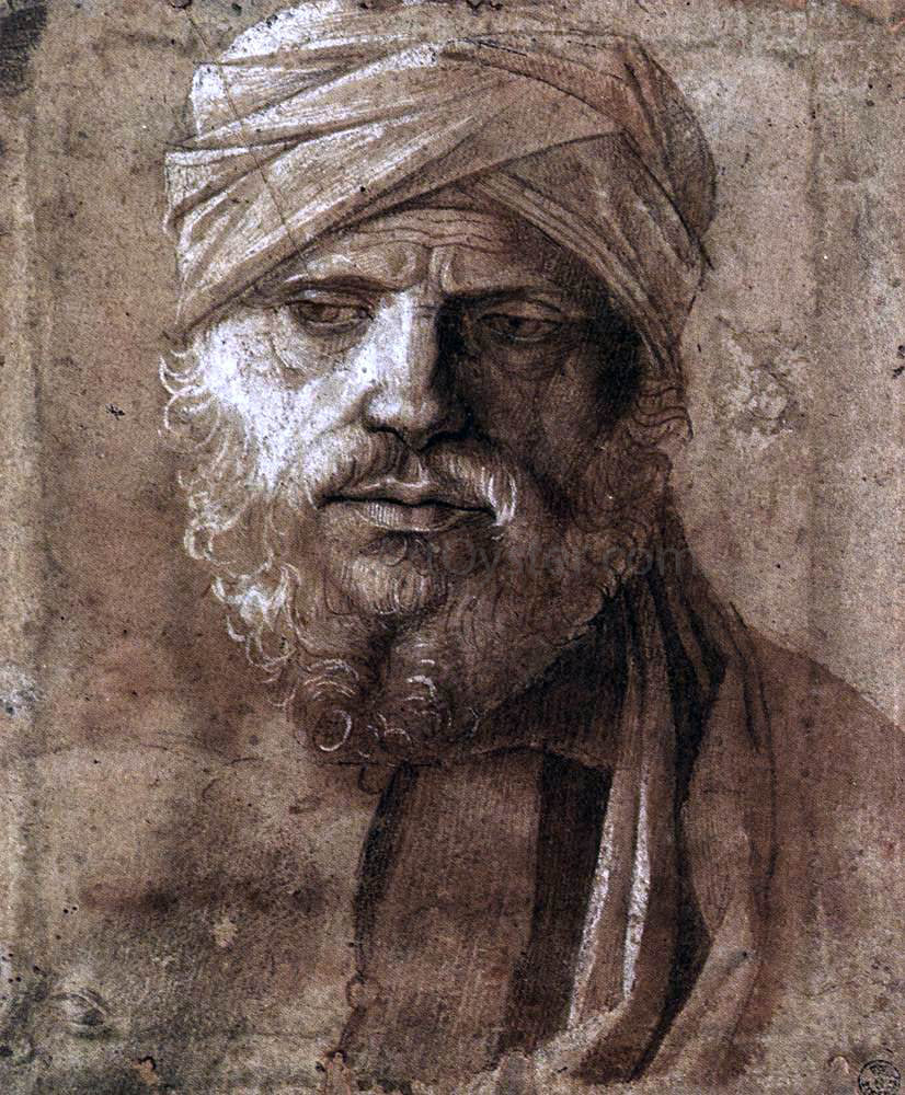 Giovanni Bellini Man with a Turban - Canvas Print