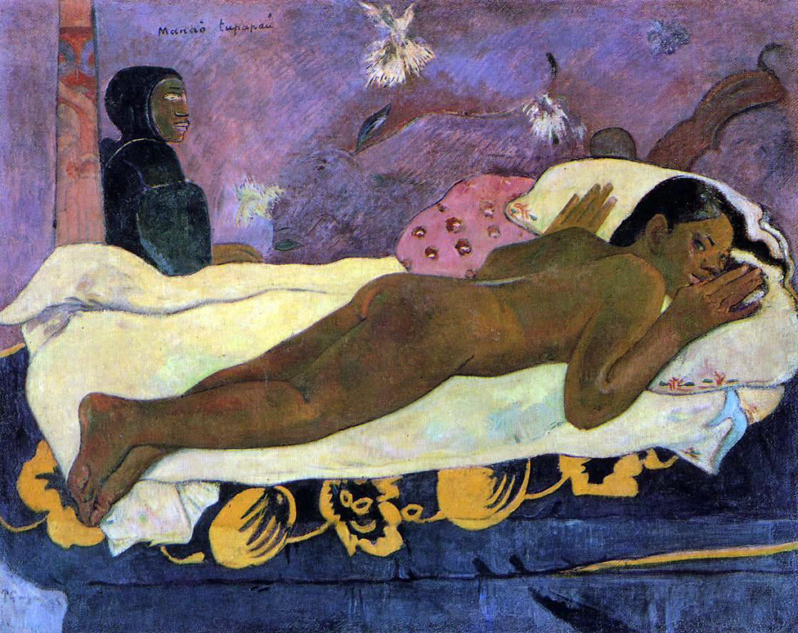 Paul Gauguin Manao Tupapau (also known as Spirit of the Dead Watching) - Canvas Print