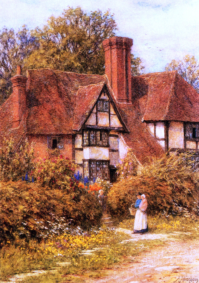 Helen Allingham Manor House, Kent - Canvas Print