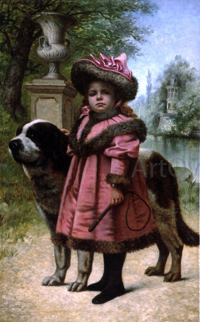 Joseph Edouard Stevens Man's Best Friend - Canvas Print