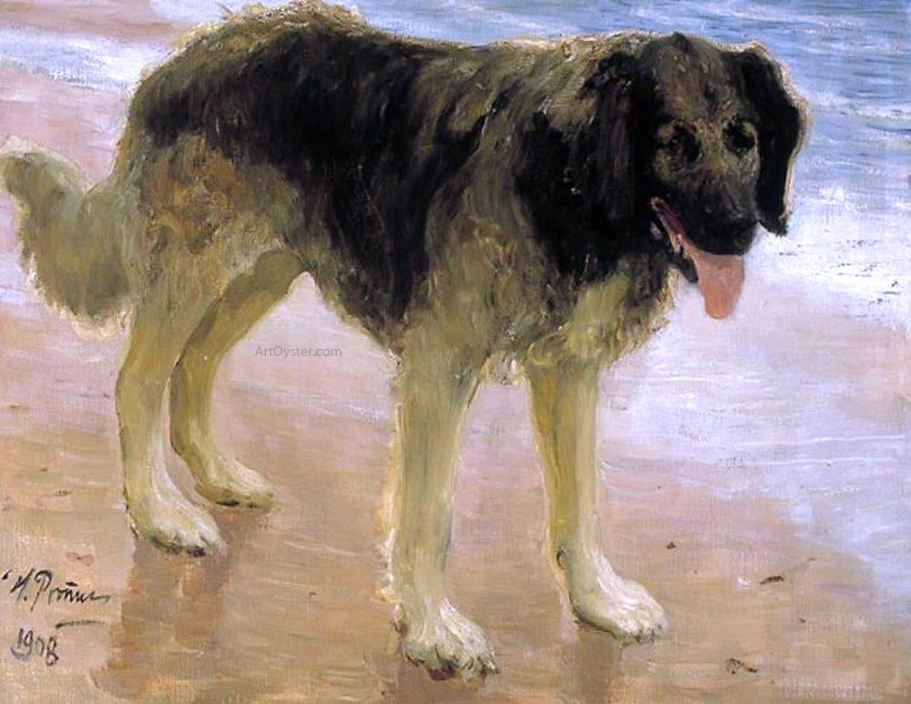 Ilia Efimovich Repin Man's Best Friend - Canvas Print