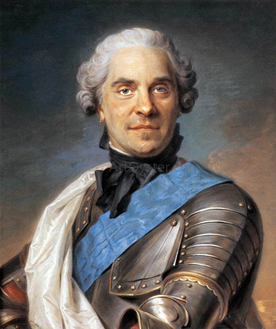 Maurice Quentin De La Tour Marechal de Saxe - Canvas Print