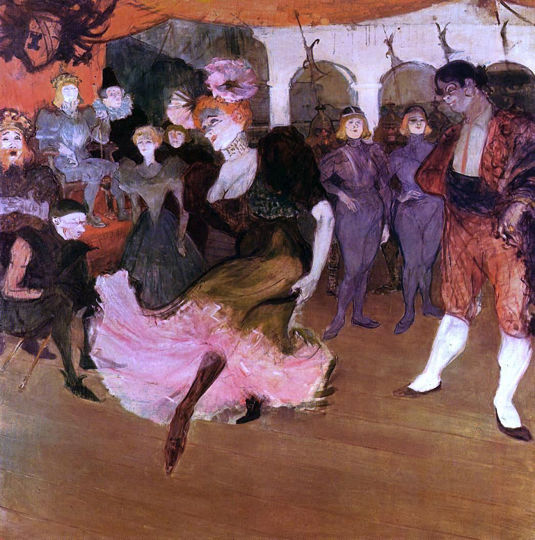 Henri De Toulouse-Lautrec Marcelle Lender Dancing in the Bolero in 'Chilperic' - Canvas Print