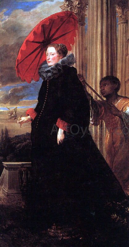 Sir Antony Van Dyck Marchesa Elena Grimaldi - Canvas Print
