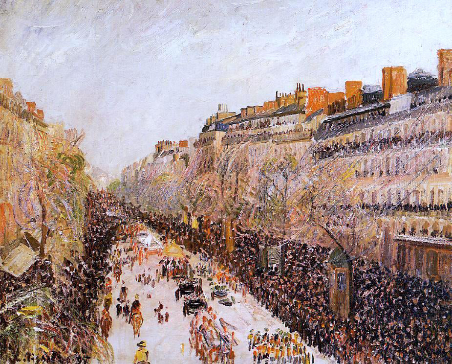 Camille Pissarro Mardi-Gras on the Boulevards - Canvas Print