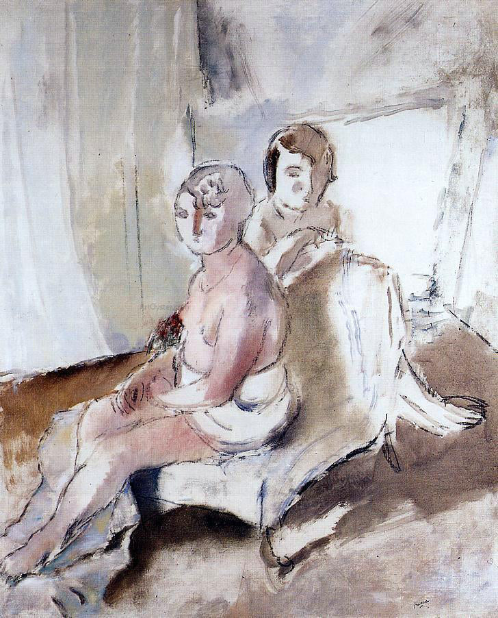 Jules Pascin Margot and Madeleine - Canvas Print