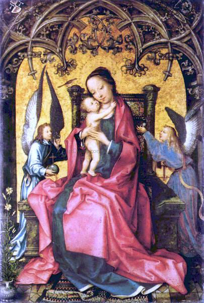 The Elder Hans Holbein Maria wird von Engeln Gekront - Canvas Print