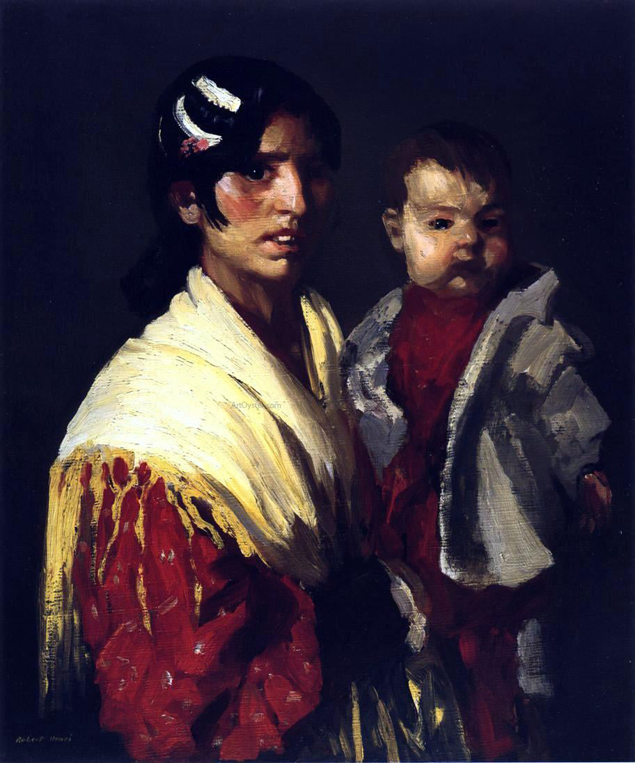 Robert Henri Maria y Consuelo (Gitana) - Canvas Print