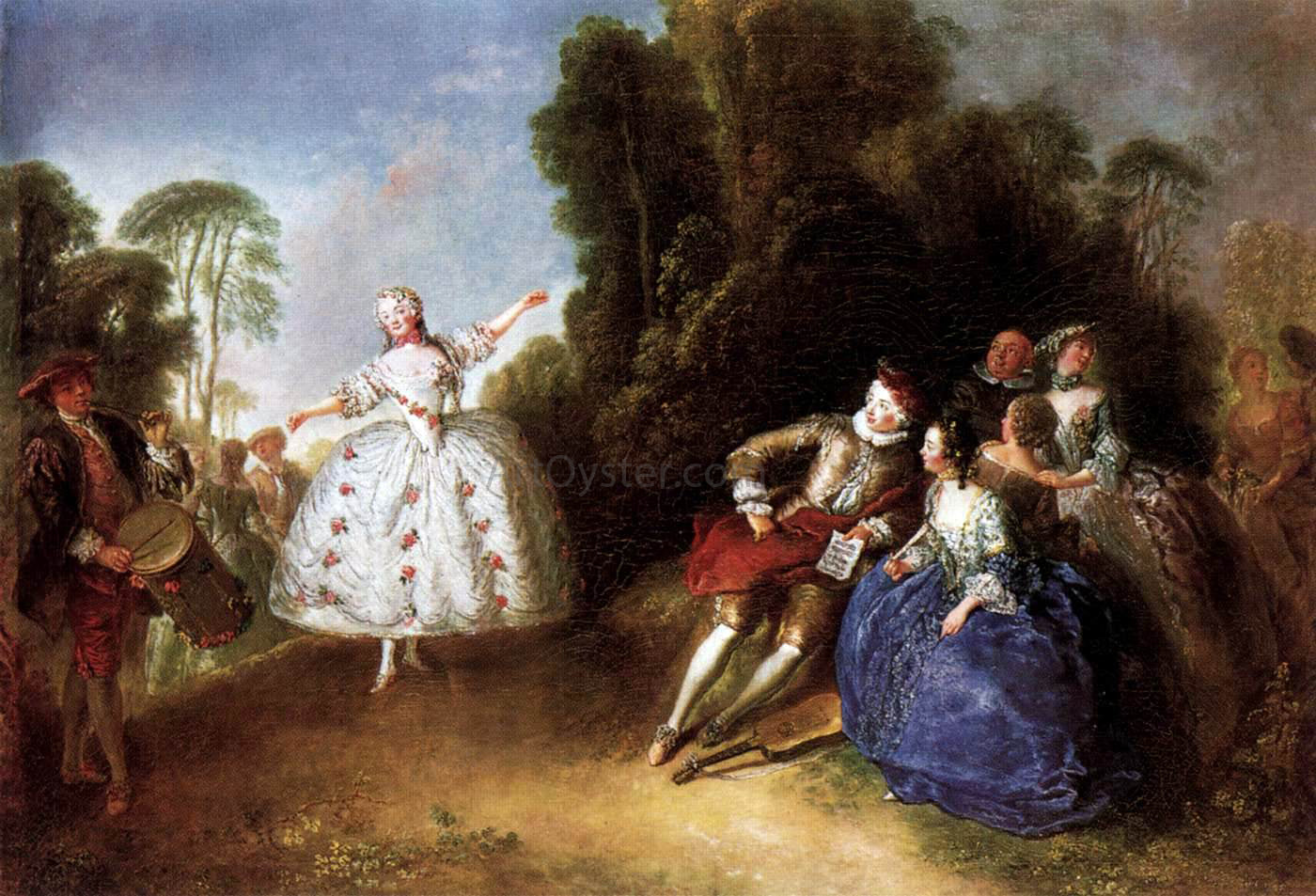 Antoine Pesne Marianne Cochois - Canvas Print
