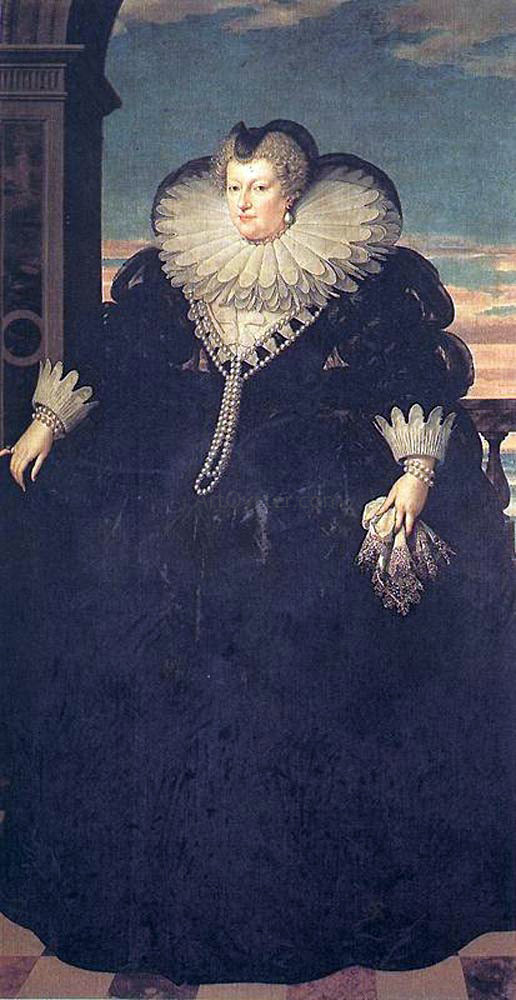 The Younger Frans Pourbus Marie des Medici, Queen of France - Canvas Print