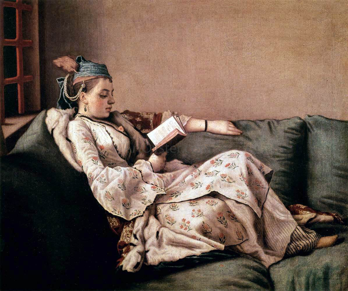 Jean-Etienne Liotard Marie-Adalaide of France Dressed in Turkish Costume - Canvas Print