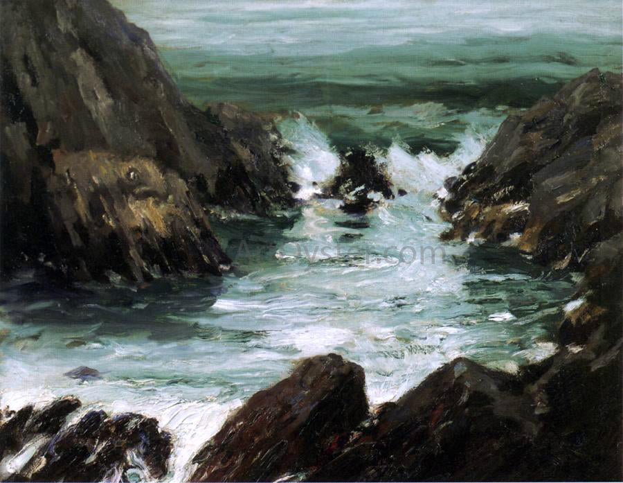 Robert Henri Marine with Rocks - Canvas Print