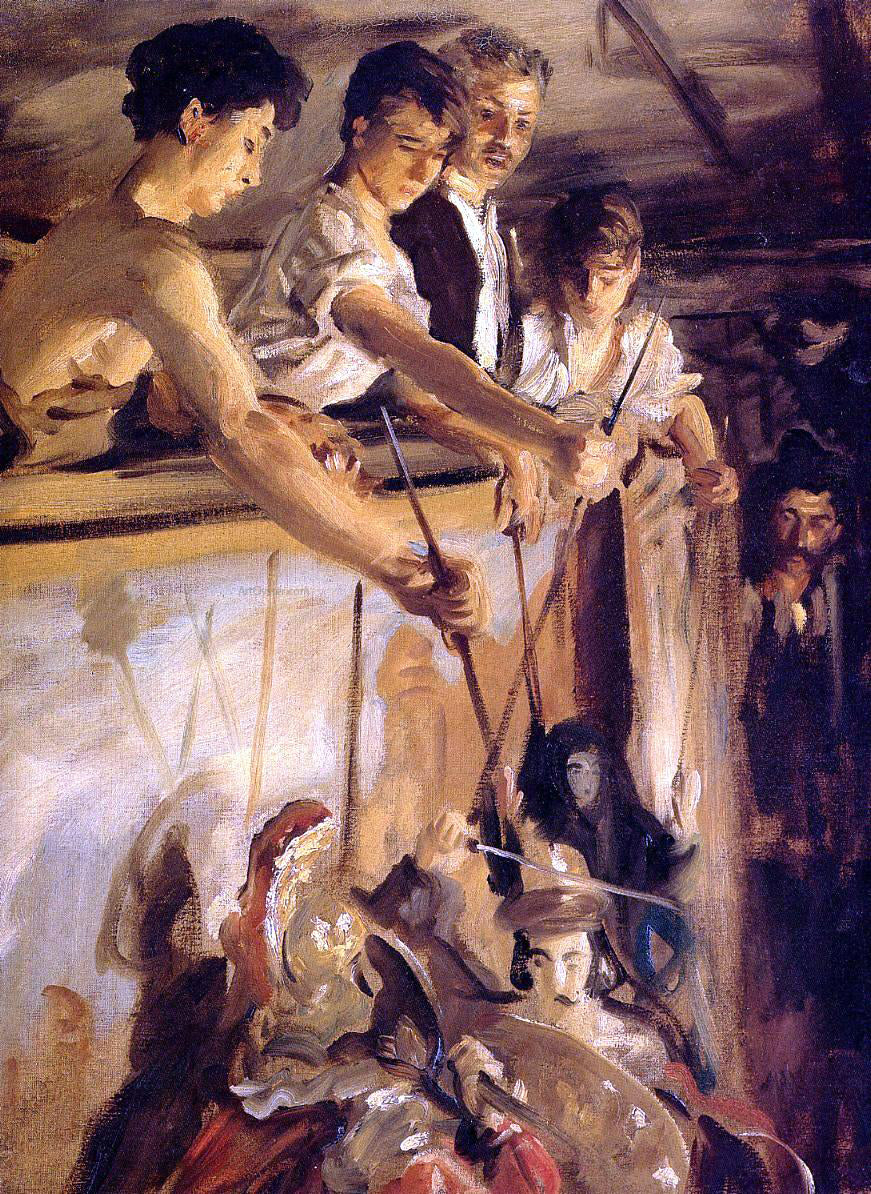 John Singer Sargent Marionettes - Canvas Print