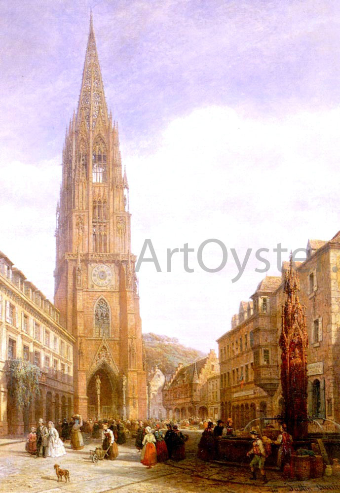 Pierre Justin Ouvrie Market Day - Canvas Print