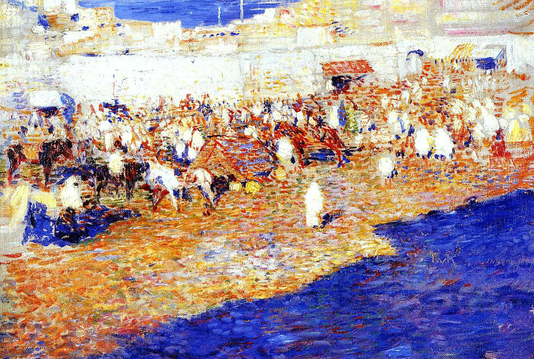 Theo Van Rysselberghe Moroccan Market - Canvas Print
