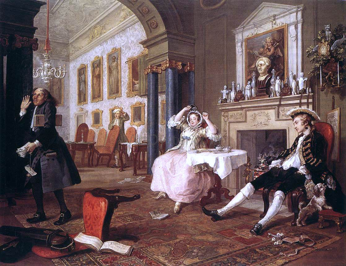 William Hogarth Marriage a la Mode - Canvas Print