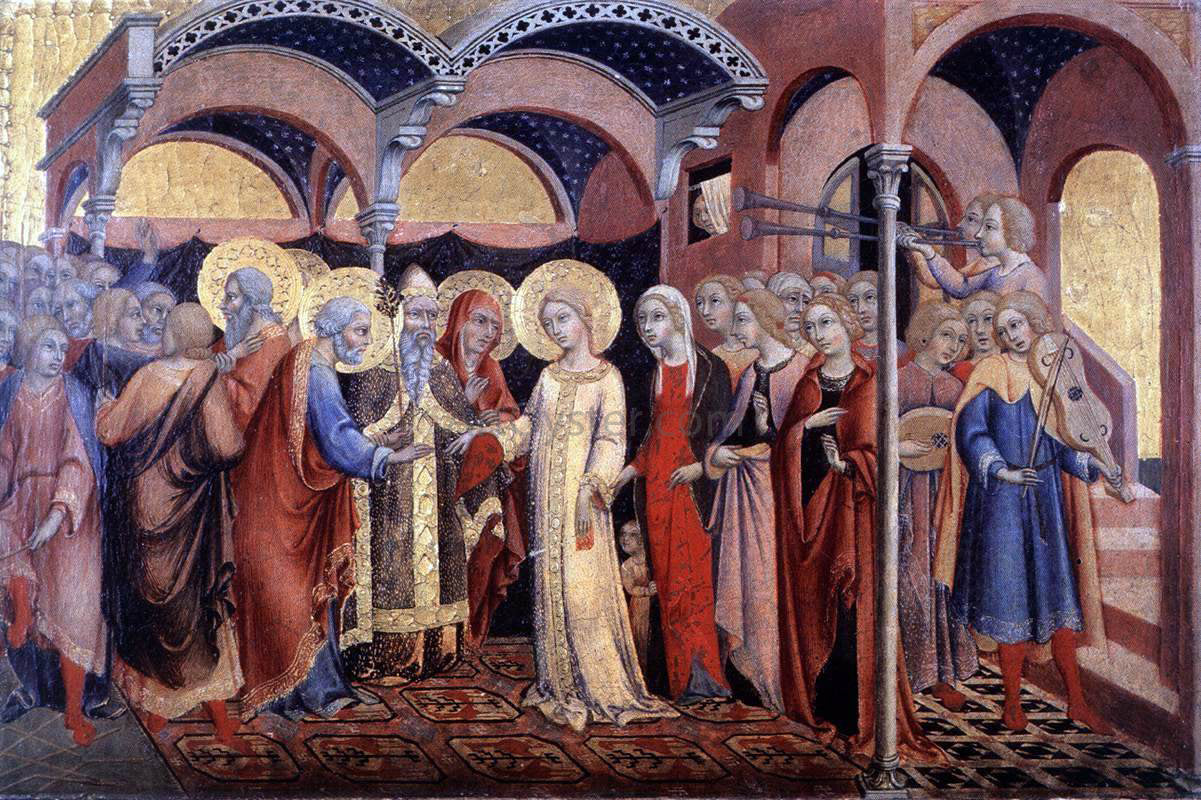 Sano Di Pietro Marriage of the Virgin - Canvas Print